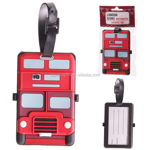 Écologique 3D bus conception étiquette de sac en PVC souple étiquettes de bagage en caoutchouc pour cadeaux promotionnels - Product Image 2
