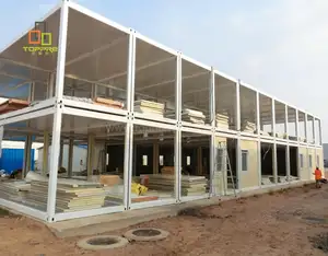 Guangdong fully furnished expandable prefab container homes for pakistan modular restaurant buildings