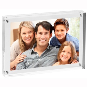 Vente chaude en gros clair Double face magnétique bureau 5x7 cadre Photo 4x6 acrylique cadre Photo pour cadeau - Product Image 1