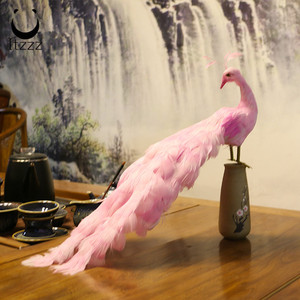 Mini plumes de paon artificielles vives, décoration élégante de jardin pour la <span class=keywords><strong>maison</strong></span>, mariage, noël - Product Image 2