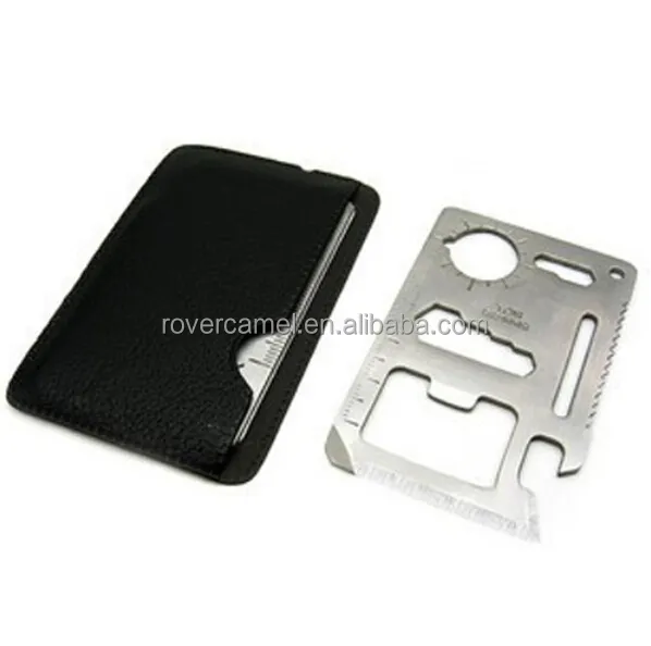Outdoor Hunting Survival Camping Pocket Stainless Steel Credit Card Knife