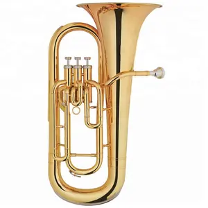Bb Flat 3 válvulas Venta caliente Euphonium Instrumento de latón de buena calidad con estuche, <span class=keywords><strong>boquilla</strong></span>, tela y guantes - Product Image 1