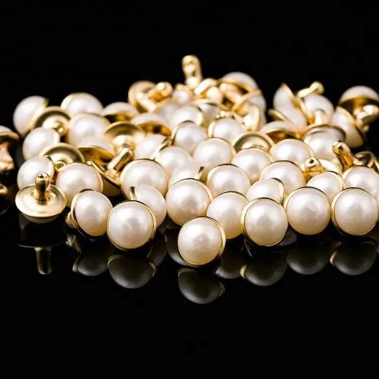 Rivetto decorativo rotondo della perla dell'ottone del metallo di vendita calda per l'indumento