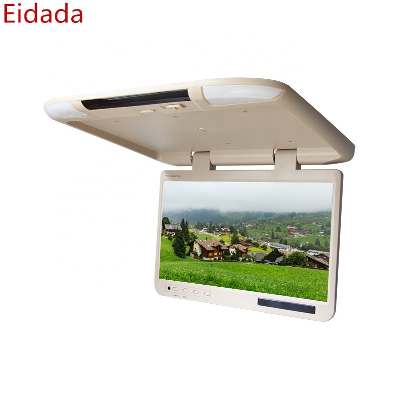 22 дюймовый откидной автомобильный монитор потолочный монитор Автобус телевизор со светодиодным ЖК-экраном с USB FM H-D-M-I крыши ТВ игровая консоль mp5 плеер
