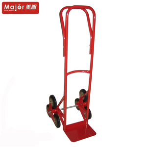 छह पहिया सीढ़ी चढ़ना ट्राली स्टील एल्यूमिनियम फ्रेम हाथ ट्रक - Product Image 2