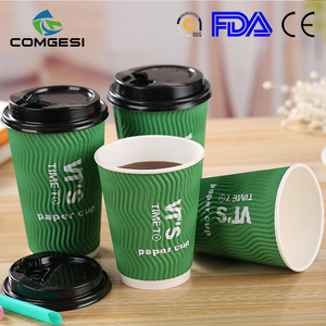 Coffee Paper Cup Paper Coffee Paper Cups Wholesale Top Quality Insulated 12 Oz Black Coffee Paper Cup For Party Disposable Logo Printing Free Sample Factory Price