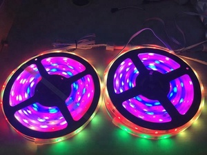 Bande lumineuse RGB led intelligente adressable, ruban d'éclairage, haute luminosité, IP67, DC12V WS2811, 30 diodes/m, 10pixels/m - Product Image 5