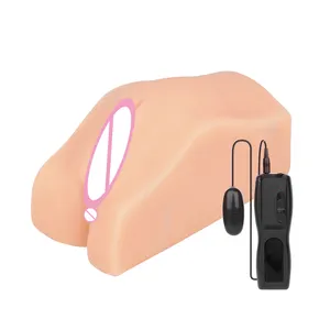 3D Реалистичная Ass Вибрационный TPE Pussy влагалище анальный секс-игрушки для мужской мастурбатор