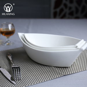 Plat de service en porcelaine en forme de <span class=keywords><strong>bateau</strong></span> <span class=keywords><strong>pour</strong></span> fruits, <span class=keywords><strong>pour</strong></span> un usage domestique - Product Image 2