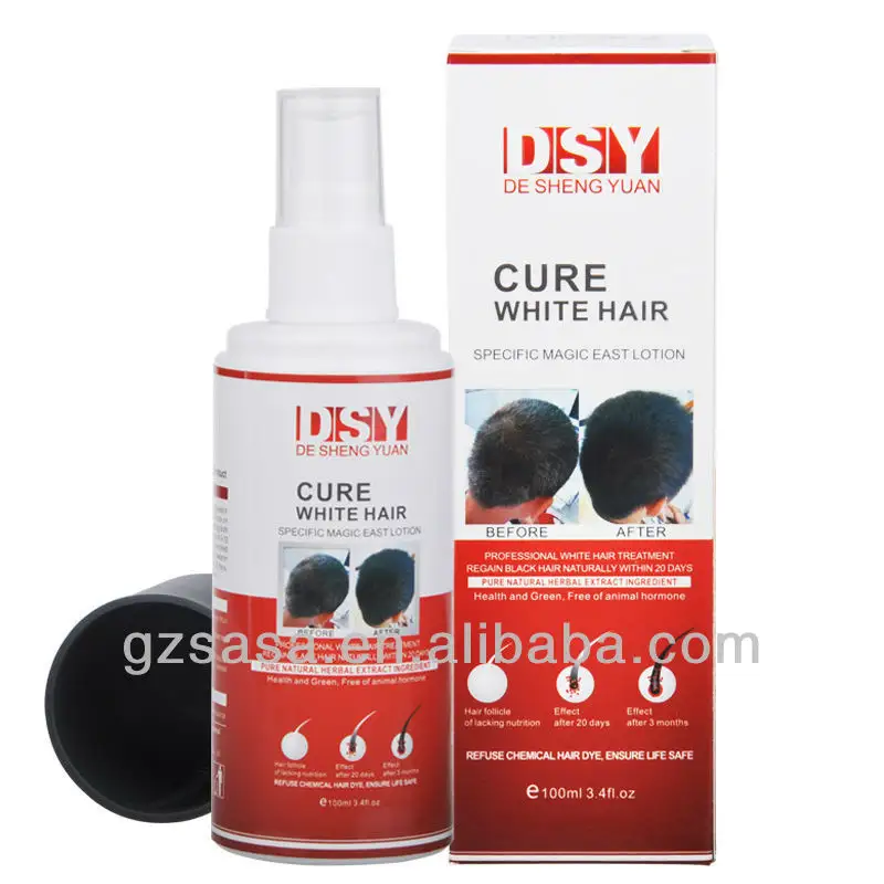 OEM produto de cabelo preto 100ML DSY tratamento de cabelos grisalhos
