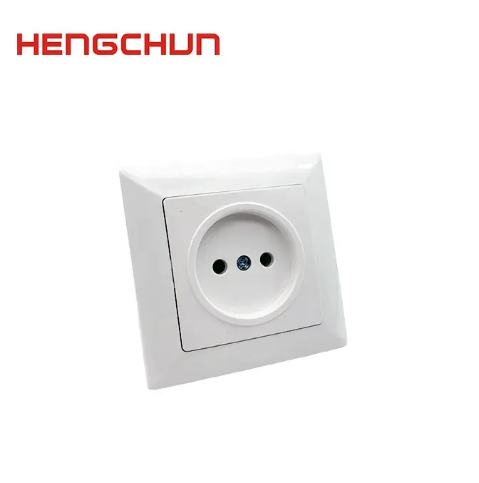 EU ABS PC HENGCHUN 10A 2ピンヨーロッパソケットW-03