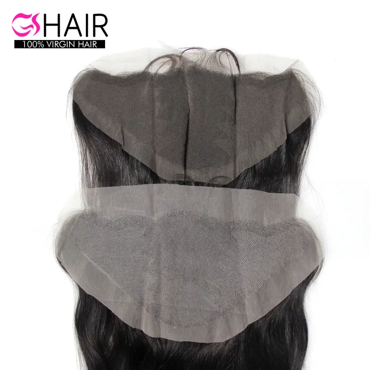 Top quality virgin human hair piece natural hairline transparent lace ear to ear thin skin lace frontal 13x6