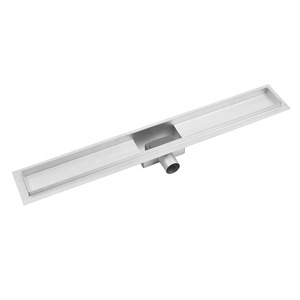 Drain <span class=keywords><strong>de</strong></span> <span class=keywords><strong>douche</strong></span> linéaire trempé en verre <span class=keywords><strong>horizontale</strong></span> linéaire drain <span class=keywords><strong>de</strong></span> plancher - Product Image 2