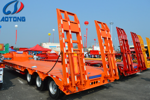 3 AS 60 Ton <span class=keywords><strong>20Ton</strong></span> Excavator Lowloader Lowbed Rendah <span class=keywords><strong>Trailer</strong></span> Semi Tempat Tidur untuk Dijual Filipina Afrika Selatan - Product Image 2