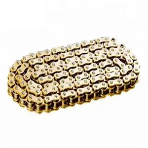 Factory custom 520 x ring motorcycle chain in golden colour