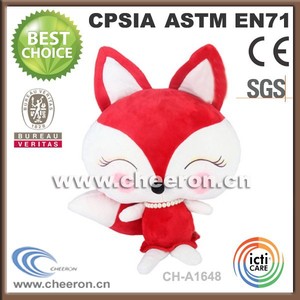 Venta al por mayor excelente precio y <span class=keywords><strong>super</strong></span> divertido de la felpa juguetes <span class=keywords><strong>zorro</strong></span> con beady ojos - Product Image 2