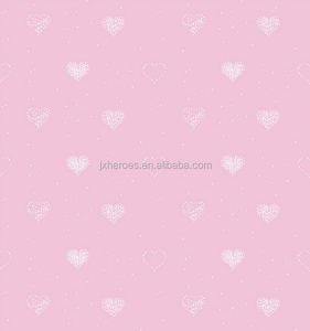 Bella Brillante a Forma <span class=keywords><strong>di</strong></span> <span class=keywords><strong>Cuore</strong></span> <span class=keywords><strong>di</strong></span> Disegno Per Bambini Camera Da Letto Carta Da Parati - Product Image 2