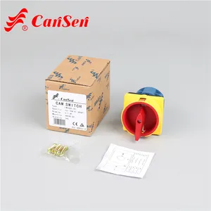 Up And Down Switch Cansen LW26GS-25/04-1 Red Yellow Pad-lock 20a Rotary Cam Limit Switches