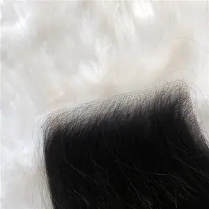 human hair straight NEW HD SWISS lace closure for black woman softer thinner and more transparent lace suits all color skin