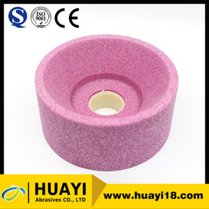 Rosa quema Copa toolroom cerámica Muelas para el tratamiento de superficies de acero - Product Image 1