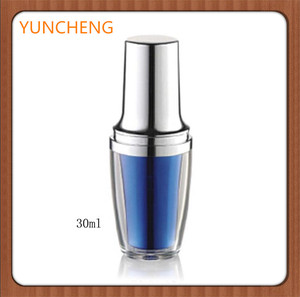 30 ml botella de perfume azul fundación envases de lujo de doble botella de vidrio - Product Image 1