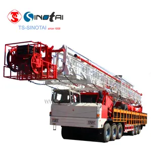 Hot sales!API oilfield double drum ZJ20 XJ650 truck-mounted drilling rig/workover rig