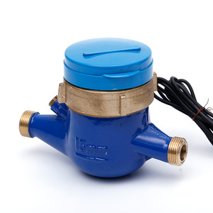 ISO4064 Klasse B Indien pulse mulit jet trockenen typ messing fernbedienung kaltes wasser meter mit äußere einstellung gerät - Product Image 3