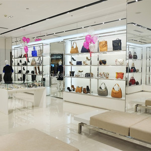 Comercial Venta Caliente Todo Tipo de Tienda Al Por Menor Montado <span class=keywords><strong>En</strong></span> la Pared Moderna Pantalla De Madera Bastidores de Zapatos - Product Image 3