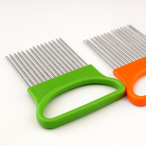 Hot bán thép không gỉ cắt hành tây chủ/thịt ngã ba kim/rau Slicer cà chua cắt - Product Image 5