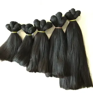 Silky Brown Highlight Straight Waves Virgin Russian Hair Extensions Human Vietnam Natural Color Raw Hair Brazilian Weft Hair