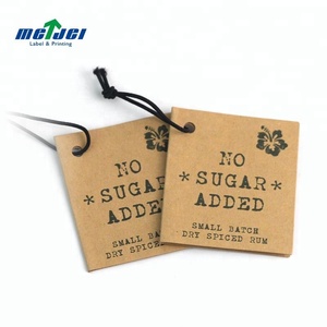 Impresión personalizada de logotipo con nombre, etiqueta de ropa doblada estilo libro, etiquetas colgantes de ropa de papel baratas, etiquetas colgantes para ropa - Product Image 2