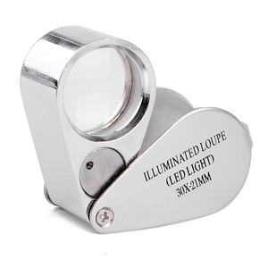 Lente d'Ingrandimento SuoLan Mini 45X, Tripla Lente in Vetro, Attrezzatura per Gioiellieri Giapponesi, Scatola Argento, OEM, Alta Potenza - Product Image 1