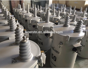 หม้อแปลงไฟฟ้าแบบเฟสเดียว โบเออร์สท์น แบบใช้น้ำมัน ไม่มีแผงวงจร ติดตั้งบนเสา 12V 30A สำหรับการส่งพลังงานไฟฟ้า - Product Image 6