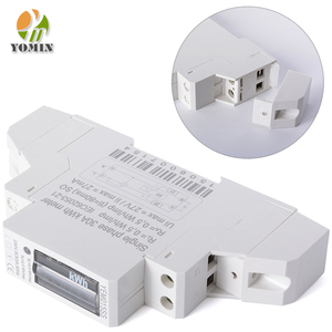 มิเตอร์วัดพลังงานไฟฟ้าแบบเฟสเดียว 127V/230V 5(30)A พร้อมสัญญาณพัลส์ จอแสดงผลแบบอนาล็อก ติดตั้งบนราง Din แบบสองสาย - Product Image 6