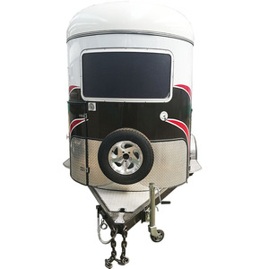 Remorque cavalier colorée, remorque de luxe 2 chevaux avec meubles colorés - Product Image 3