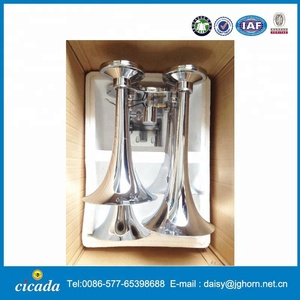 Chrome Molto Forte 152dB 4/Quattro Tromba Suono del Treno Tromba D'aria Base In Metallo - Product Image 6