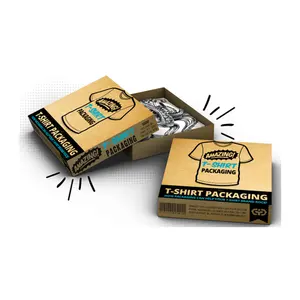 Tシャツ包装ボックス無料カスタムデザイン安い高品質プロモーションリサイクル可能なカスタムTシャツ包装ボックス