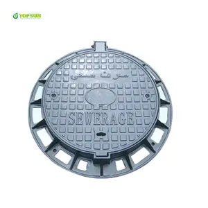 Enduc124 capa de manhole de ferro b125; ferro fundido capa de manhole para árabe saudita