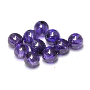 CZ perlen amethyst farbe zirkonia hohe poliert steine kugel