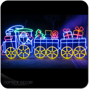 Lampes imprimée Toprex en forme de corde lumineuse, avec <span class=keywords><strong>train</strong></span>, luminaire décoratif d'extérieur, idéal pour décorations de noël - Product Image 2