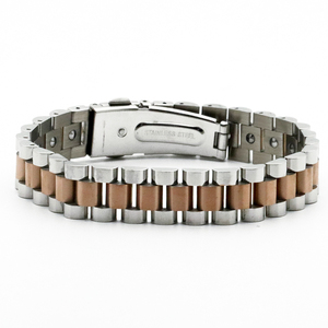 <span class=keywords><strong>Pulsera</strong></span> de acero inoxidable con logotipo personalizado para hombre y mujer, brazalete de moda, accesorios de vestir, cadenas - Product Image 4