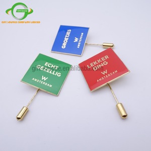 Tùy Chỉnh Kim Loại Mạ Vàng Cứng Men Dài Kim Ve Áo Pin/Kim Loại An Toàn Vòng Pin/Nga Hat Ve Áo Pins - Product Image 3