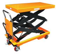 Table élévatrice hydraulique Jichuan, construction en aluminium, 910x500x52mm