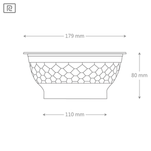 ชามพลาสติกใสแบบใช้แล้วทิ้ง Riiqi D1100 PP ขนาด 179 มม. ความจุ 36 ออนซ์ 1100 มล. สำหรับเสิร์ฟบะหมี่และอาหาร - Product Image 1