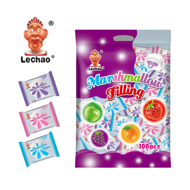 Заполнение джемом, зефир с фруктовым ароматом, большая Конфета зефира