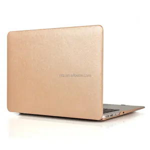 Casing Kulit Laptop Emas untuk MacBook Air 11 13, Casing Kulit untuk Apple MacBook Air