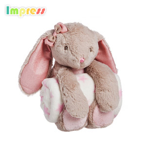 En gros pas cher doux éléphant singe <span class=keywords><strong>lapin</strong></span> <span class=keywords><strong>lapin</strong></span> animal en peluche jouet avec couverture - Product Image 1