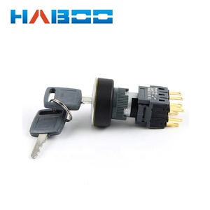 HBC16/22 serie llave eléctrica ultrafino 2/<span class=keywords><strong>3</strong></span> posiciones clave impermeable interruptor momentáneo/enclavamiento - Product Image 3