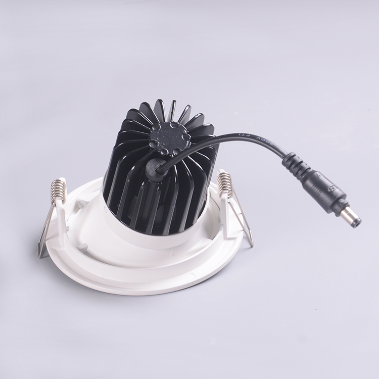 Asymmetric Round Dimmable LED Downlights Anti Glare Recessed