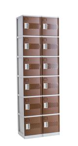 Casier miniature en plastique ABS de couleur marron, design japonais - Product Image 5
